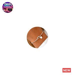 Dainty Knot Initial Bracelet Personalized Cuff Bangle Minimal Chic Jewelry